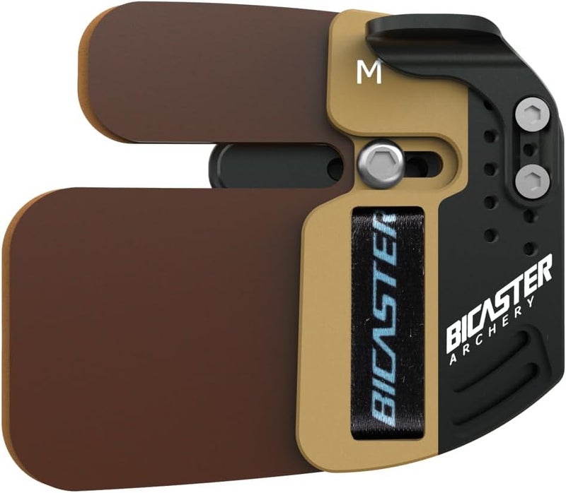 BICASTER Archery Log Recurve Finger Tab Cordovan (Medium, Right) - Image 2